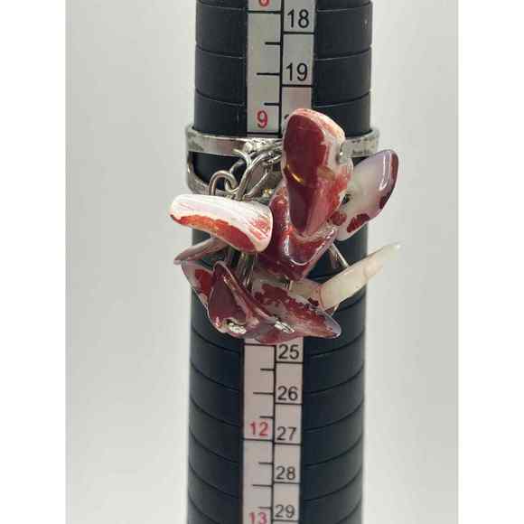 Natural Trochus Shell Beads Shards Adjustable Ring! - Picture 5 of 8